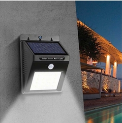 Lambax - 15W Sensörlü Işık Solar Bahçe Aydınlatma Aplik