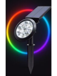 18W RGB Solar Güneş Enerjili Kazıklı Led Bahçe Aydınlatma Armatürü - 3