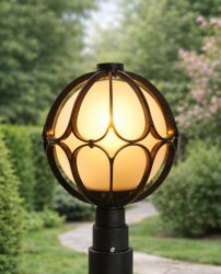 Ø 20 lik Papatya Direk Üstü Fener Bahçe Aydınlatma Armatürü