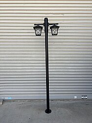 200 cm Çift Kollu Aşiyan Direkli Bahçe Yol Aydınlatma Armatürü - 2