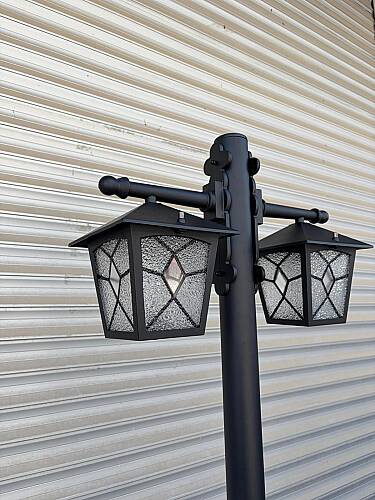 200 cm Çift Kollu Aşiyan Direkli Bahçe Yol Aydınlatma Armatürü - 4