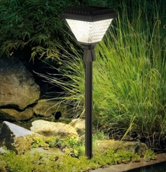 Lambax - 30W Solar Led Çim Direği Beyaz Işık