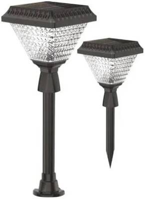 30W Solar Led Çim Direği Beyaz Işık