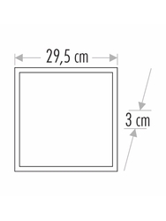30x30 25 Watt Clipin Asma Tavan Panel Led Klipin Armatür Günışıgı-Beyaz - Thumbnail