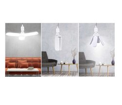 42 Watt 3 Kollu Pervane Led Ampul Beyaz - 4