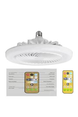 42W Fanlı Kumandalı Led Ampul Vantilatör