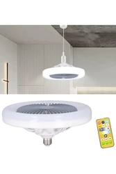 42W Fanlı Kumandalı Led Ampul Vantilatör - Thumbnail