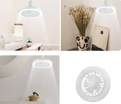 42W Fanlı Kumandalı Led Ampul Vantilatör