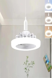 42W Fanlı Kumandalı Led Ampul Vantilatör - Thumbnail
