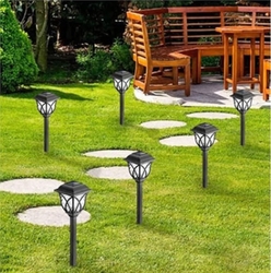 Lambax - 5W Kazıklı Solar Güneş Enerjili Çim-Bahçe Armatürü Beyaz