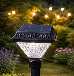 60 lık Direkler için 30 Watt Solar Güneş Enerjili Direk Üstü Bahçe Aydınlatma