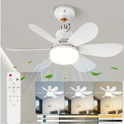 Lambax - 82W Fanlı Kumandalı Led Ampul Vantilatör