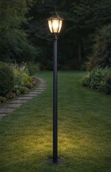 Altıgen Direkli Bahçe Armatürü - Bahçe Lambası - 2