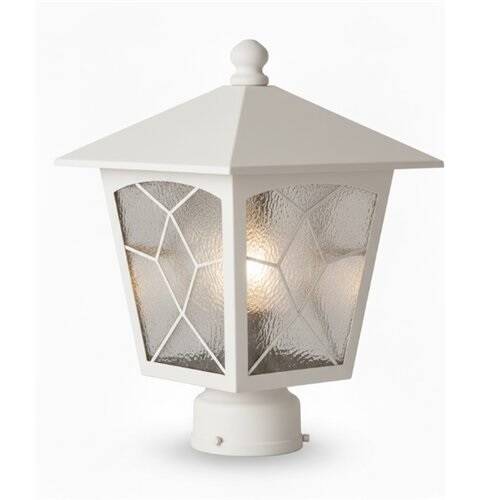 Aşiyan Direk Üstü Fener Bahçe Aydınlatma Armatürü Beyaz - 2