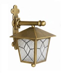 Aşiyan Konsollu Fener Bahçe Aydınlatma Armatürü Sarı Eskitme - 2