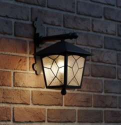 Aşiyan Konsollu Fener Bahçe Aydınlatma Armatürü Siyah - 2