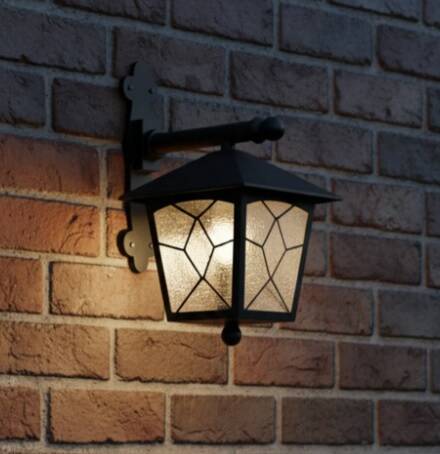 Aşiyan Konsollu Fener Bahçe Aydınlatma Armatürü Siyah - 2