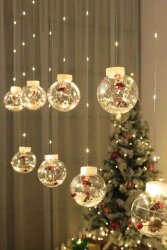 Dekoratif 3 Metre Kartopu Yılbaşı Saçak Led Işık Yılbaşı Süs Aydınlatma - 2