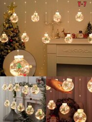 Dekoratif 3 Metre Kartopu Yılbaşı Saçak Led Işık Yılbaşı Süs Aydınlatma - 3