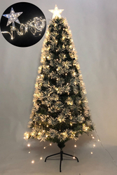 Lambax - Dekoratif Yılbaşı Ağaç Süsleme Led Işık Ve Tepe Yıldızı Seti