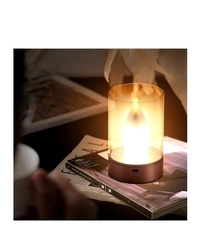 Dimmerli Alev Efektli Masa Lambası Dekoratif Mum - Thumbnail