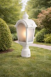 Direk Üstü Fayton Fener Bahçe Aydınlatma Armatürü Beyaz