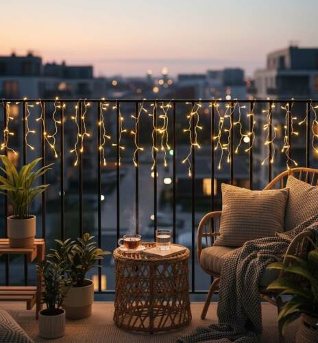 Güneş Enerjili Solar Dekoratif 3x1 Saçak Led - 2