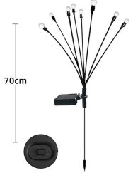 Güneş Enerjili Solar Dekoratif Ateş Böceği Topları 2 Adet - 5