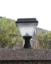 Güneş Enerjili Solar Set Üstü Bahçe Aydınlatma Beyaz Işık - Thumbnail