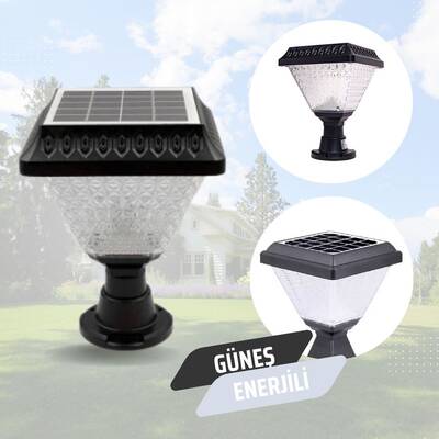 Güneş Enerjili Solar Set Üstü Bahçe Aydınlatma Beyaz Işık
