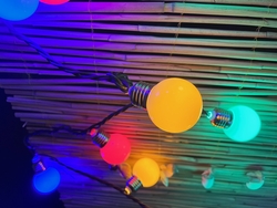 IP65 Dış Mekan Su Geçirmez Top Led RGB 10 Mt - Thumbnail