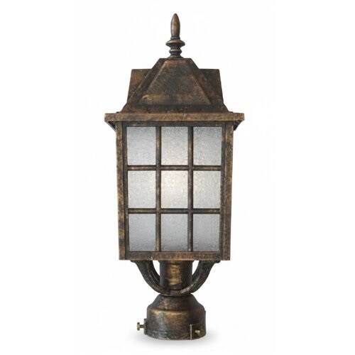 Kafesli Direk Üstü Fener Bahçe Aydınlatma Armatürü Bakır - 2