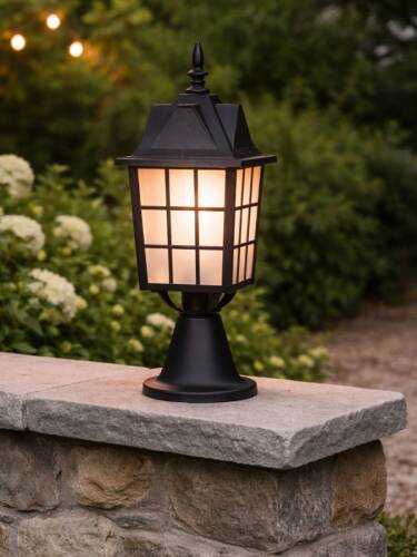 Kafesli Set Üstü Fener Bahçe Aydınlatma Armatürü - 1