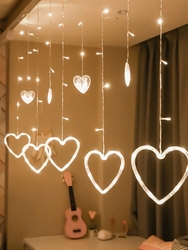 Lambax - Dekoratif Kalpli Saçak İp Perde Led Işık Aydınlatma Günışığı