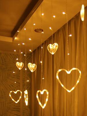 Dekoratif Kalpli Saçak İp Perde Led Işık Aydınlatma Günışığı