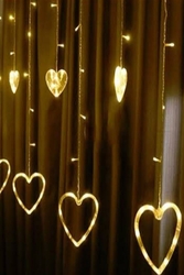 Dekoratif Kalpli Saçak İp Perde Led Işık Aydınlatma Günışığı - Thumbnail