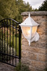 Kare Konsollu Fener Bahçe Aydınlatma Armatürü BEYAZ - 2