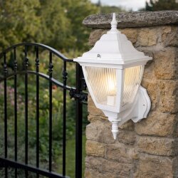 Kare Konsollu Fener Bahçe Aydınlatma Armatürü BEYAZ - 1