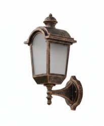 Konsollu Fayton Fener Bahçe Aydınlatma Armatürü Bakır - 3