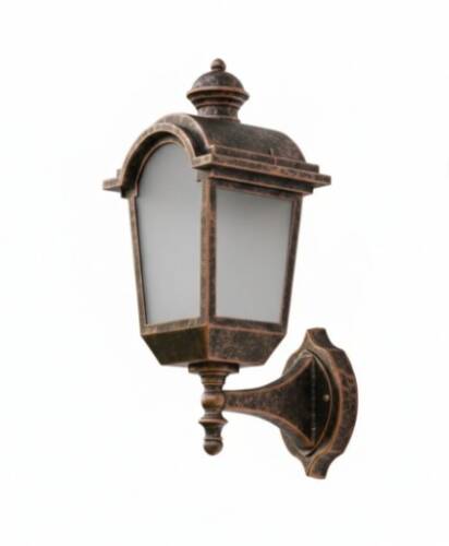 Konsollu Fayton Fener Bahçe Aydınlatma Armatürü Bakır - 3