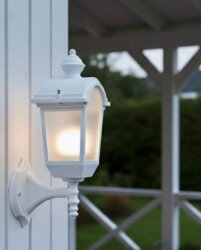 Konsollu Fayton Fener Bahçe Aydınlatma Armatürü Beyaz