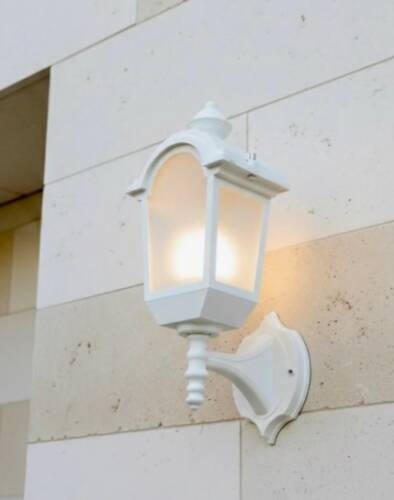 Konsollu Fayton Fener Bahçe Aydınlatma Armatürü Beyaz - 3