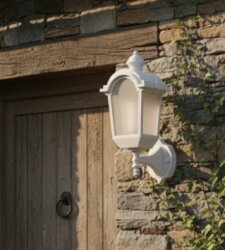 Konsollu Fayton Fener Bahçe Aydınlatma Armatürü Beyaz - 2