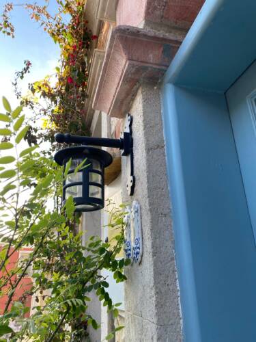 Konsollu Perge Fener Bahçe Aydınlatma Armatürü Siyah - 4