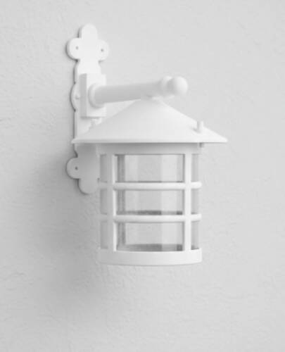 Konsollu Perge Fener Bahçe Aydınlatma Armatürü Beyaz - 3