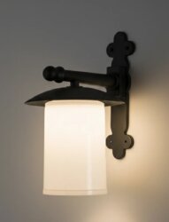 Konsollu Rustik Alaçatı Duvar Aplik Siyah