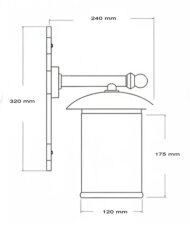 Konsollu Rustik Alaçatı Duvar Aplik Siyah - 2
