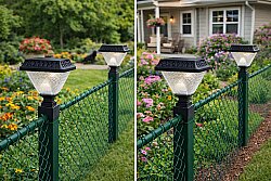 Solar Panel Çim Çitler için Kare Tabanlı 30 Watt Güneş Enerjili Bahçe Aydınlatma - 3