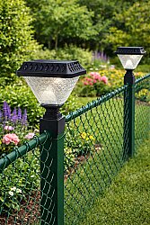 Solar Panel Çim Çitler için Kare Tabanlı 30 Watt Güneş Enerjili Bahçe Aydınlatma