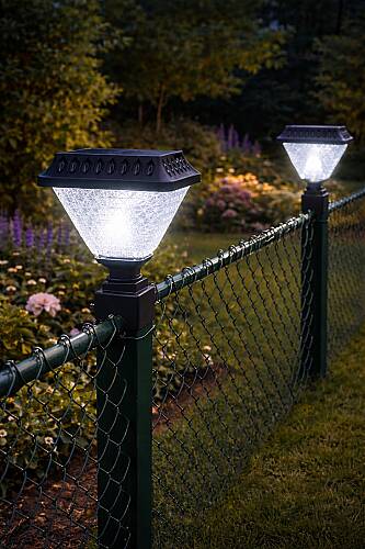 Solar Panel Çim Çitler için Kare Tabanlı 30 Watt Güneş Enerjili Bahçe Aydınlatma - 2